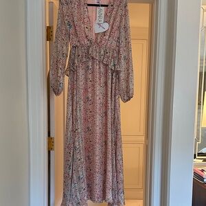 Buddy Love Pink Floral Long Sleeve Dress